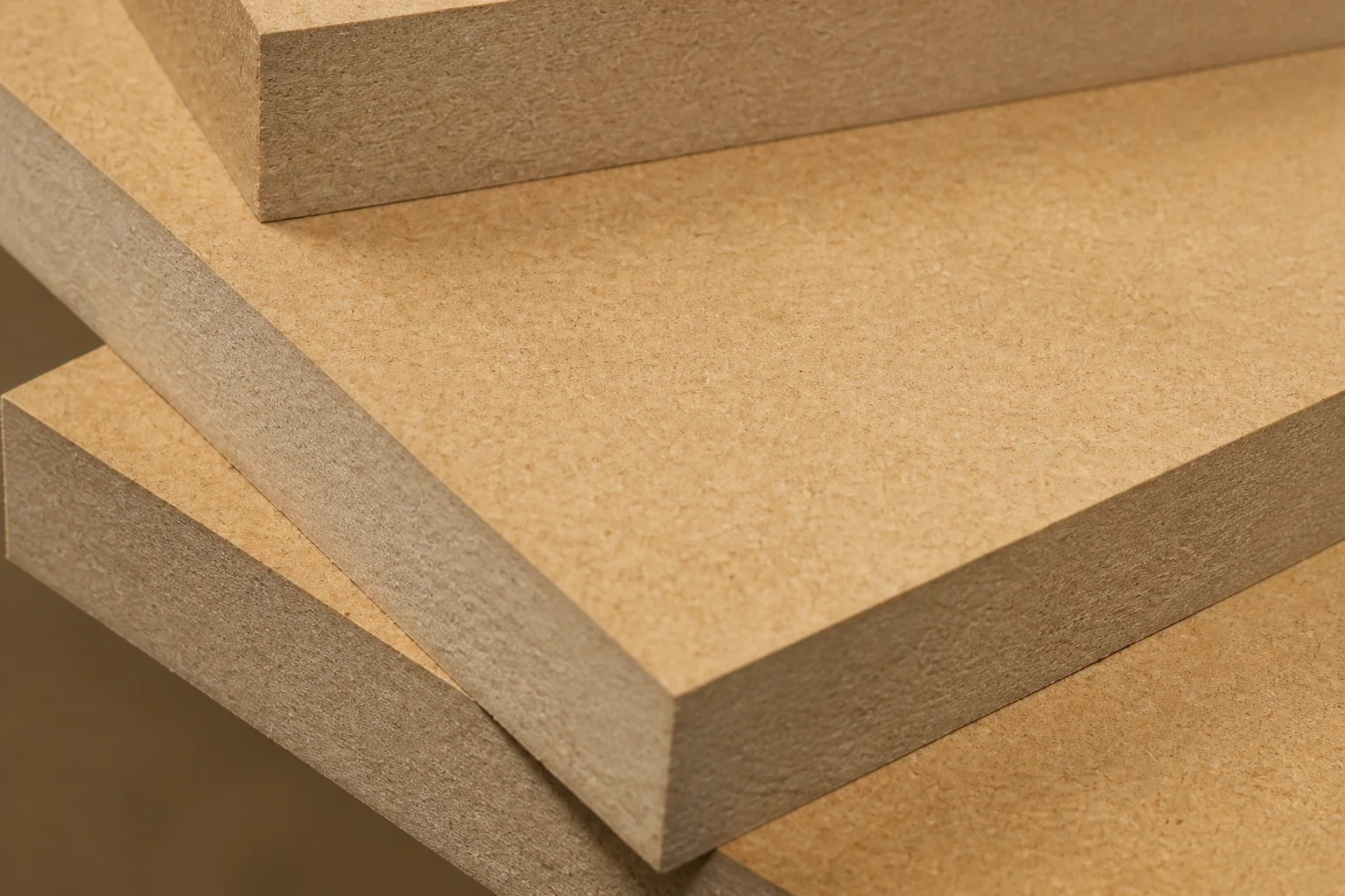 Medium-density fibreboard panel with a fine uniform core