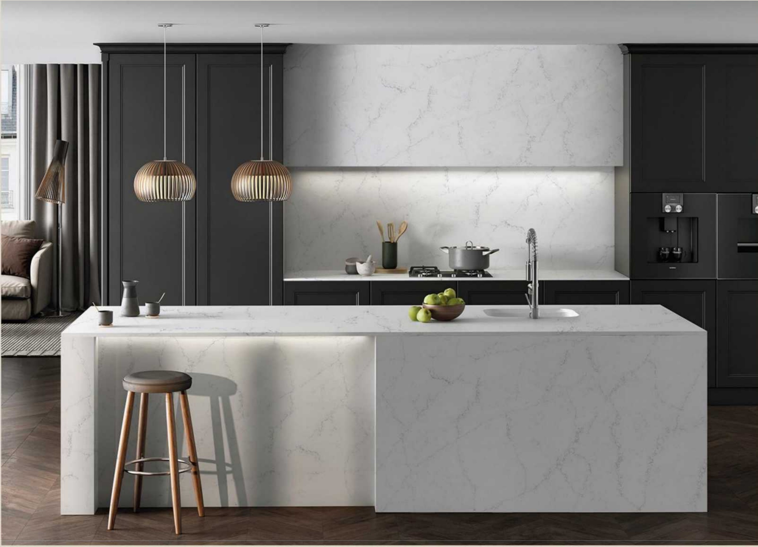 Salerno quartz countertop application