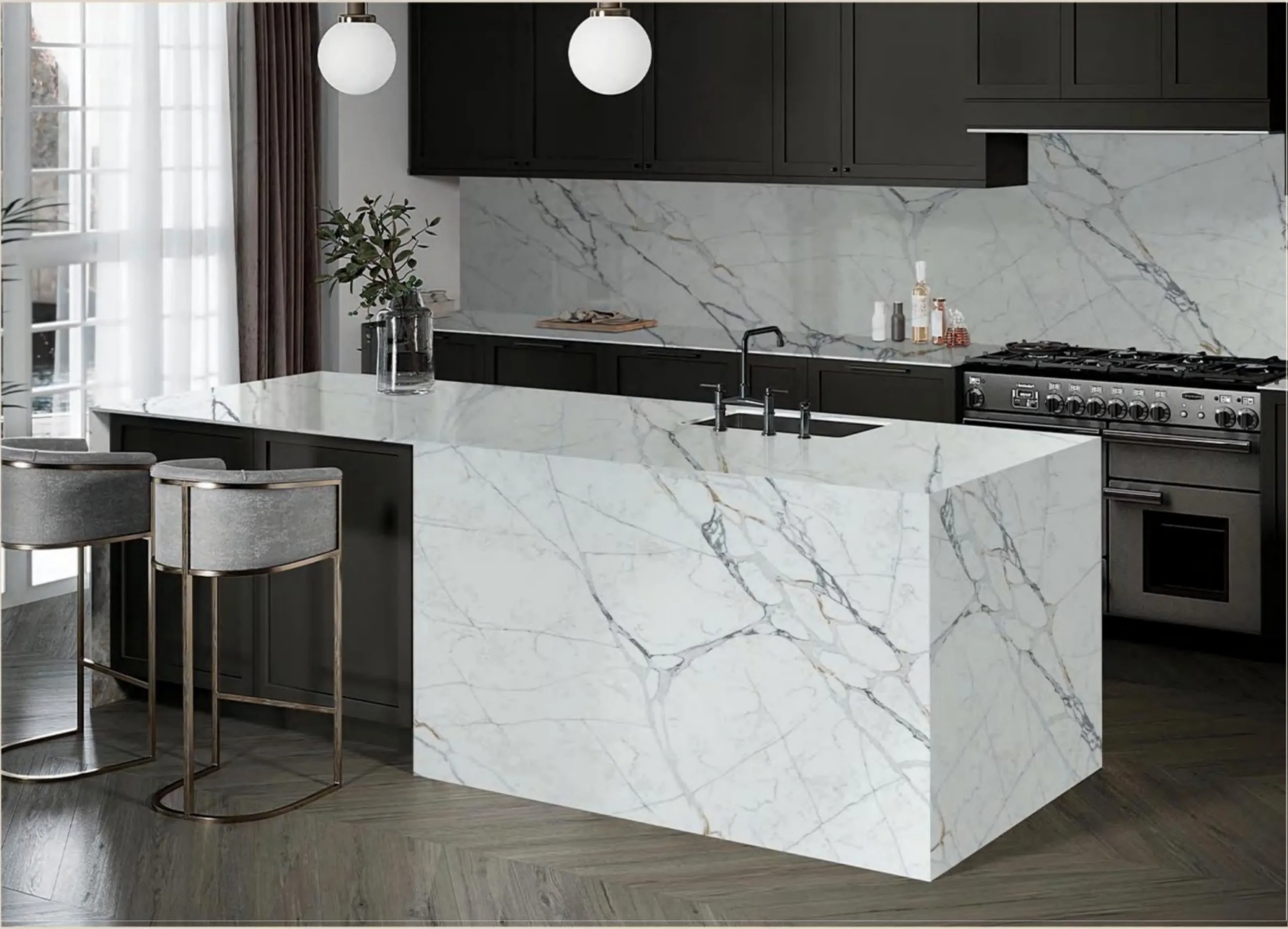 Paonazzo Extra quartz countertop application