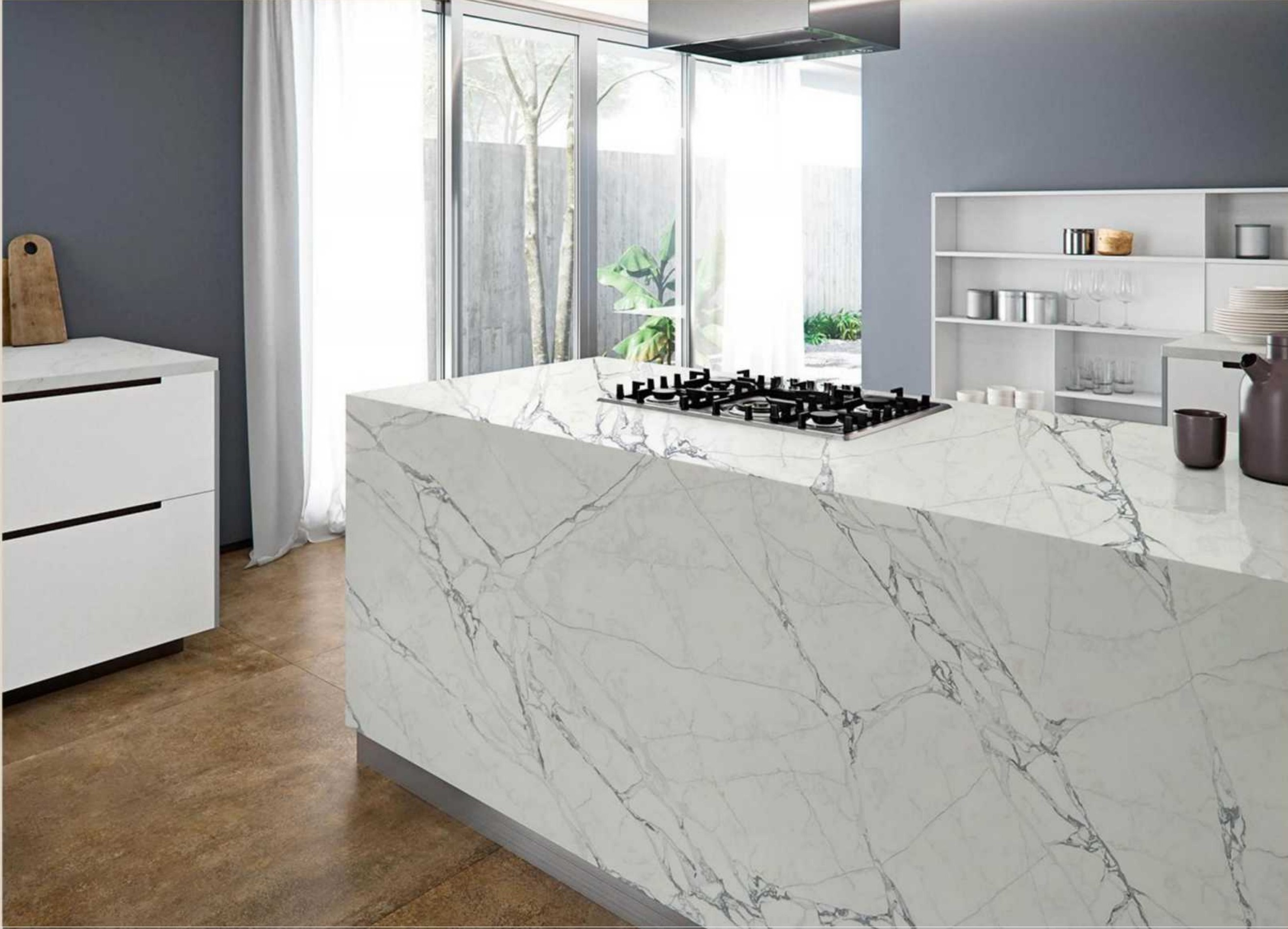 Paonazzo Verona quartz countertop application