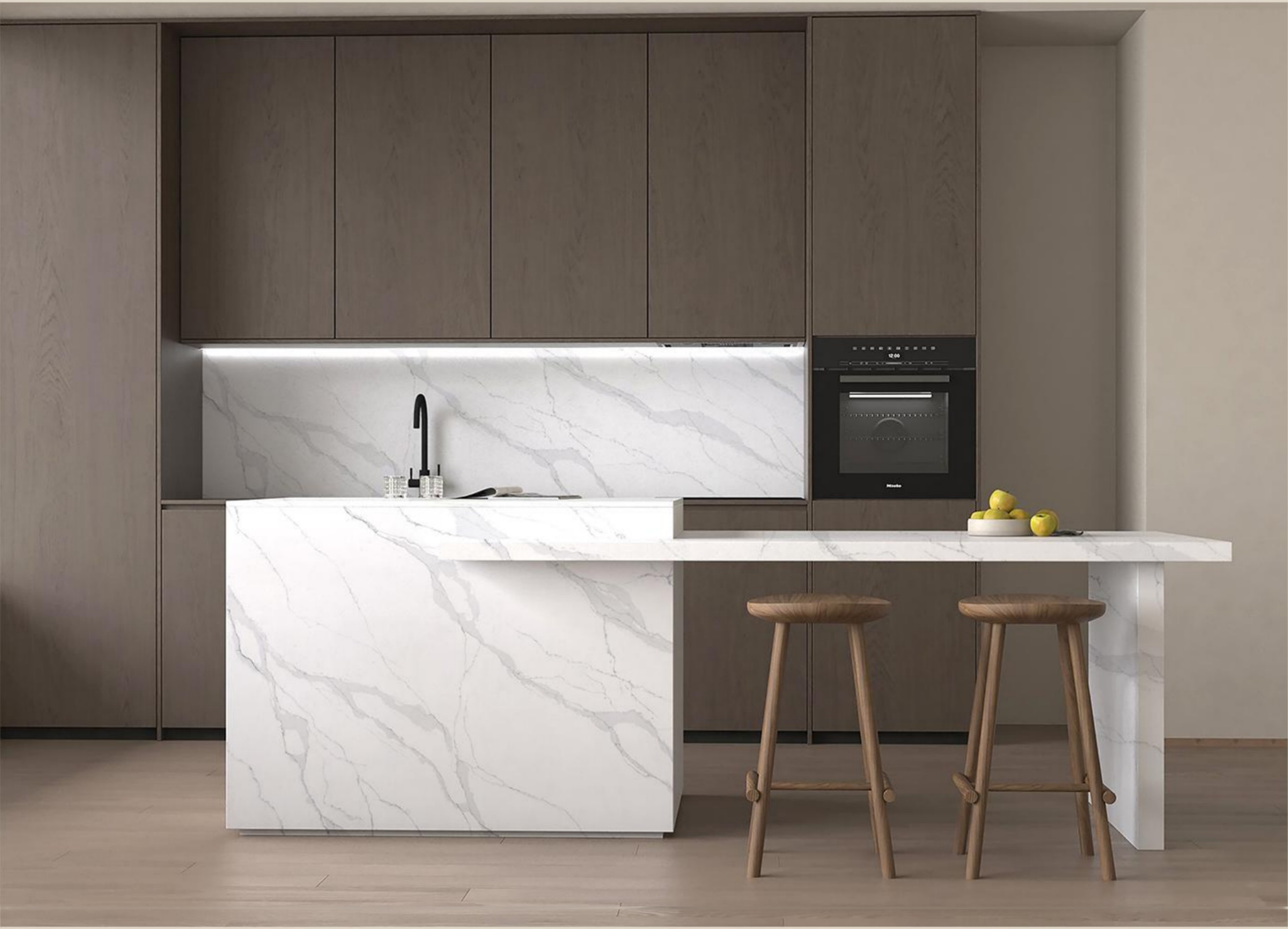 Paris Season quartz countertop application
