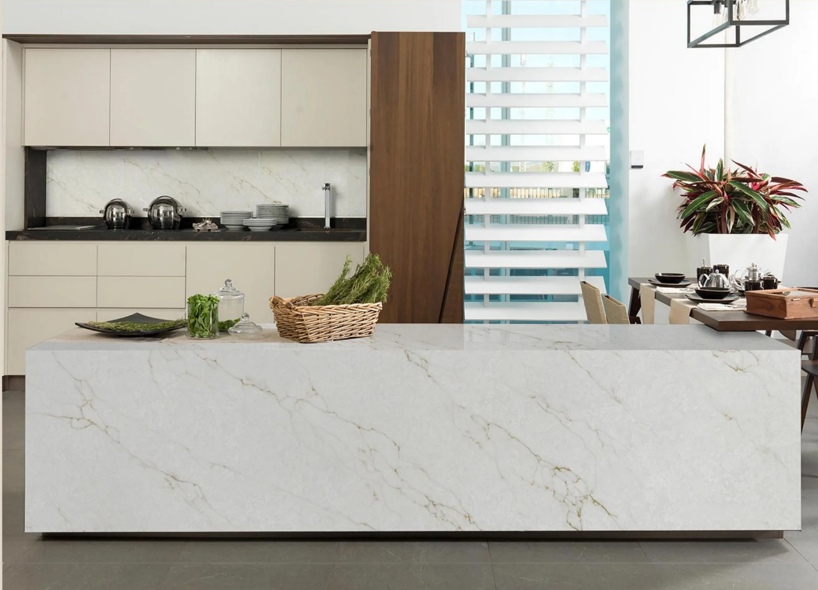Milas Extra quartz countertop application